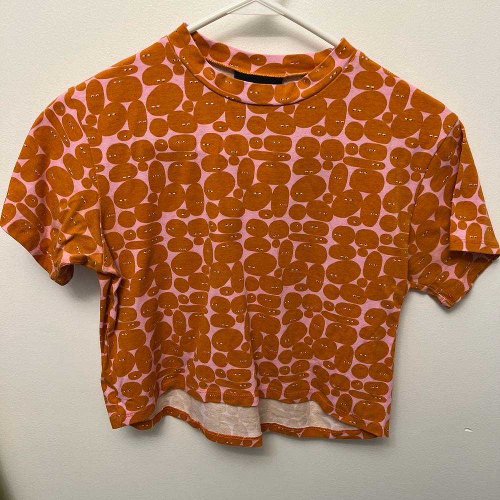 Nooworks Pebble People crop top size small